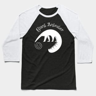 White Giant Anteater Baseball T-Shirt